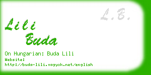 lili buda business card